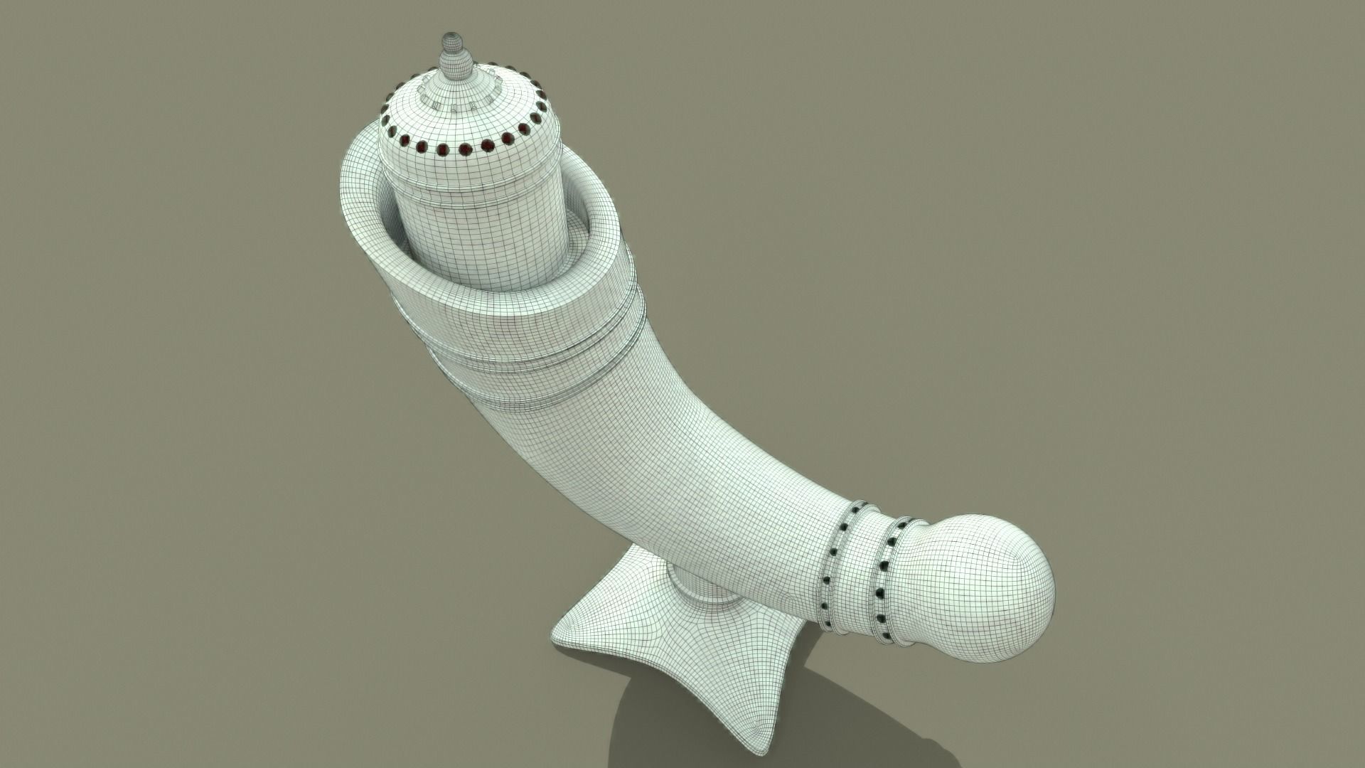 Antique Perfume Attar Bottle 3D model_18