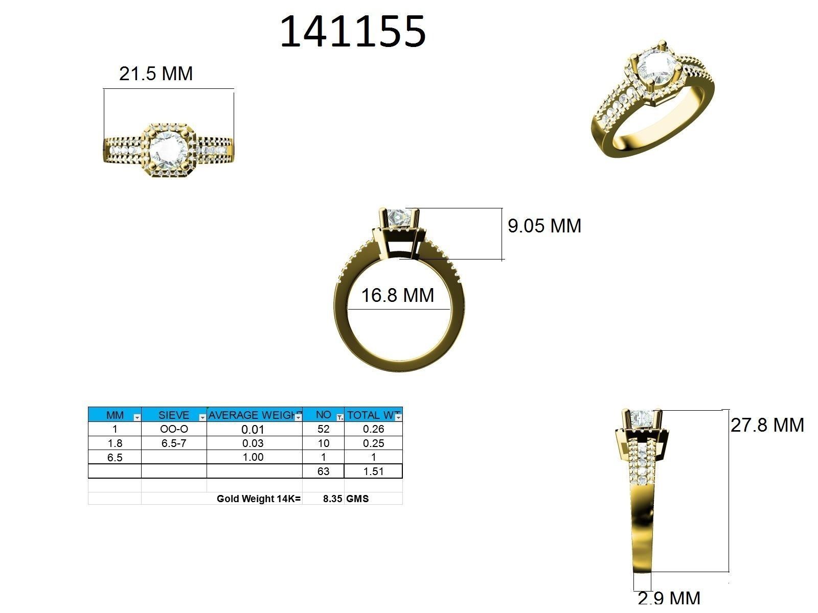 Ring - 141155 3D print model_12