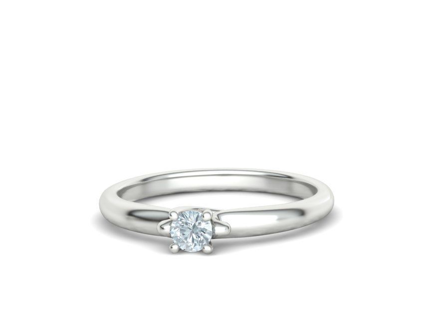 Solitaire Engagement ring Own design 3dmodel  3D print model_12