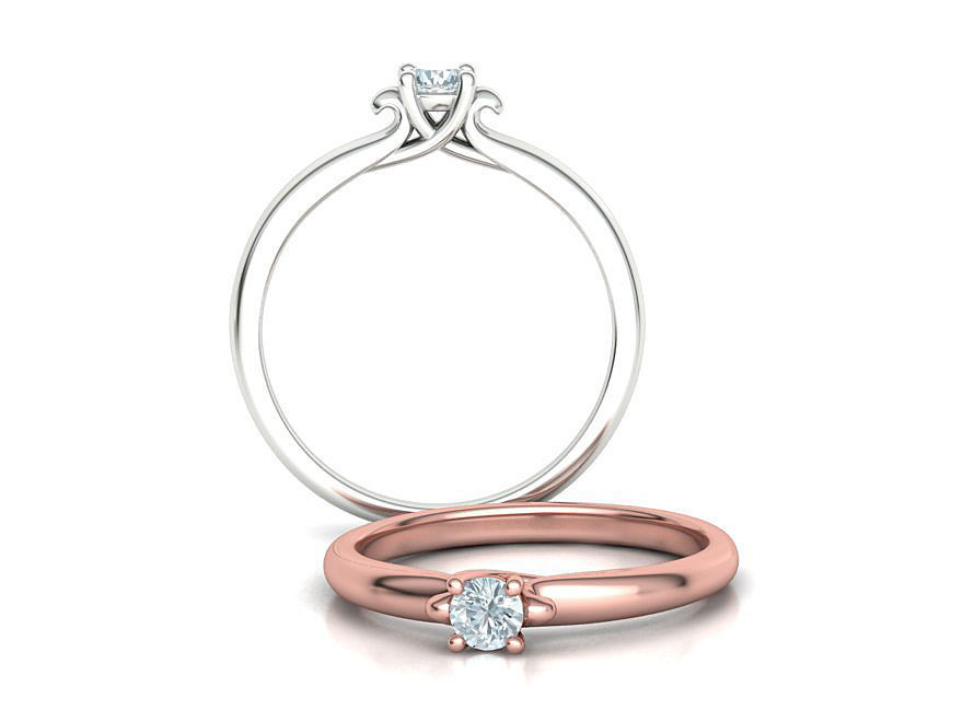Solitaire Engagement ring Own design 3dmodel  3D print model_7