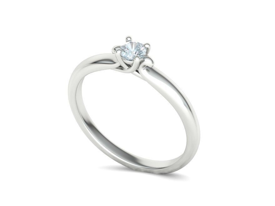 Solitaire Engagement ring Own design 3dmodel  3D print model_28
