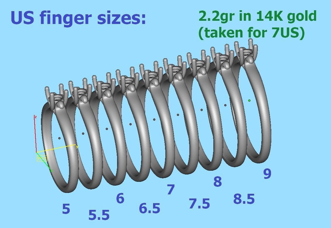 Solitaire Engagement ring Own design 3dmodel  3D print model_17