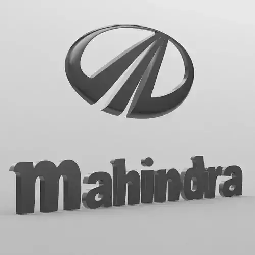 mahindra logo 3D model