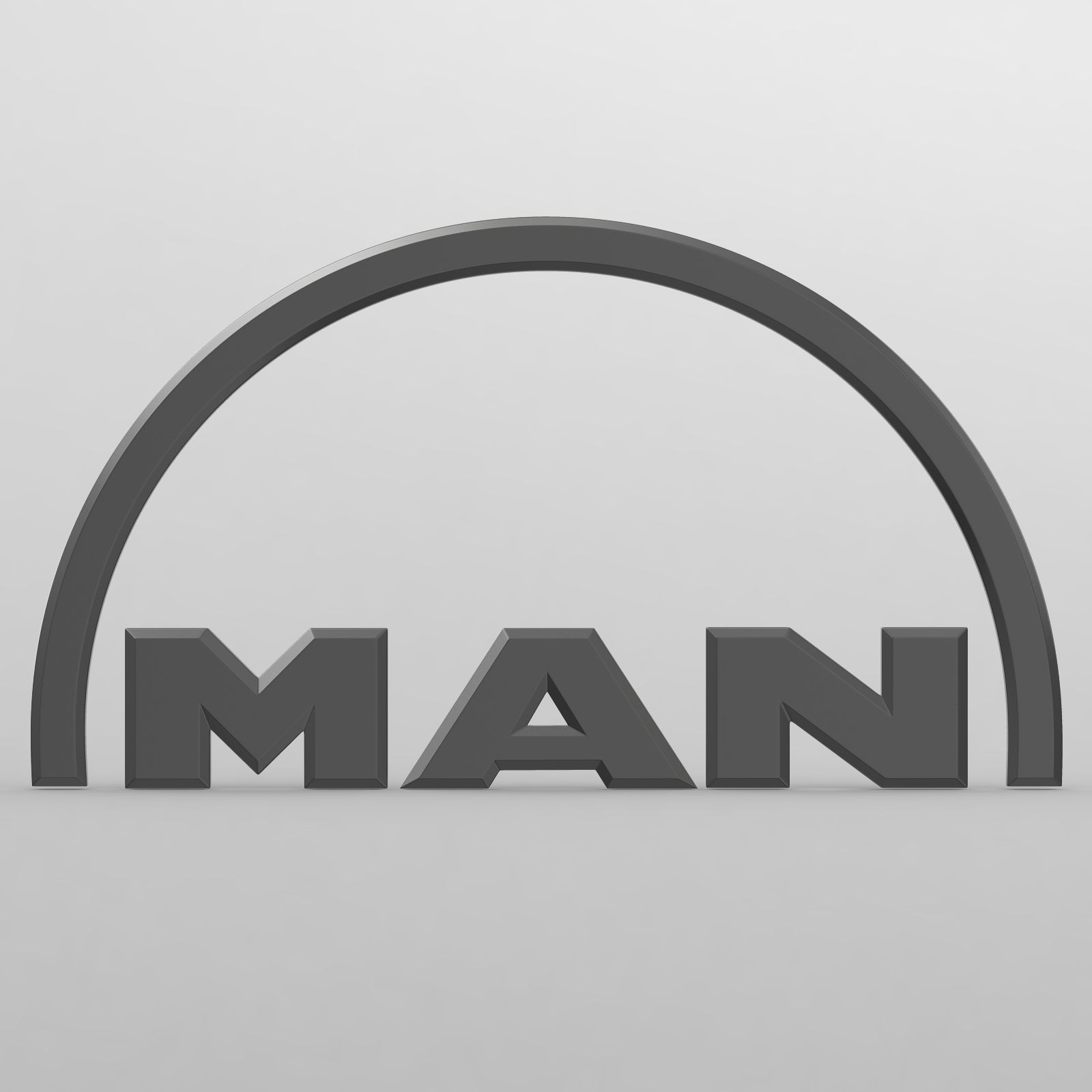 man logo 3D model_8