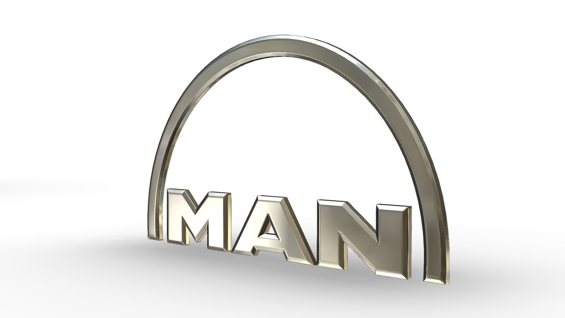 man logo 3D model_2