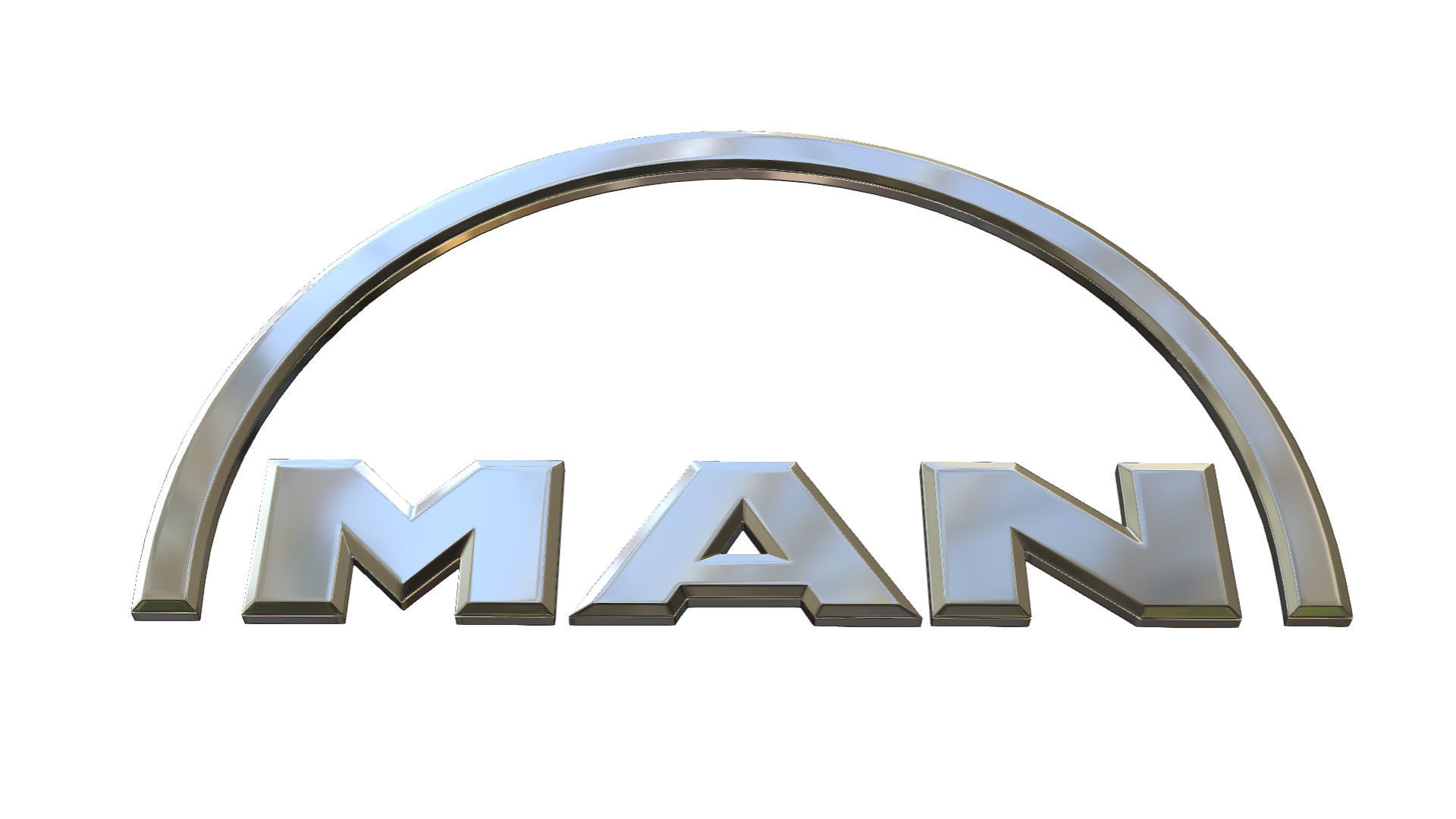 man logo 3D model_4