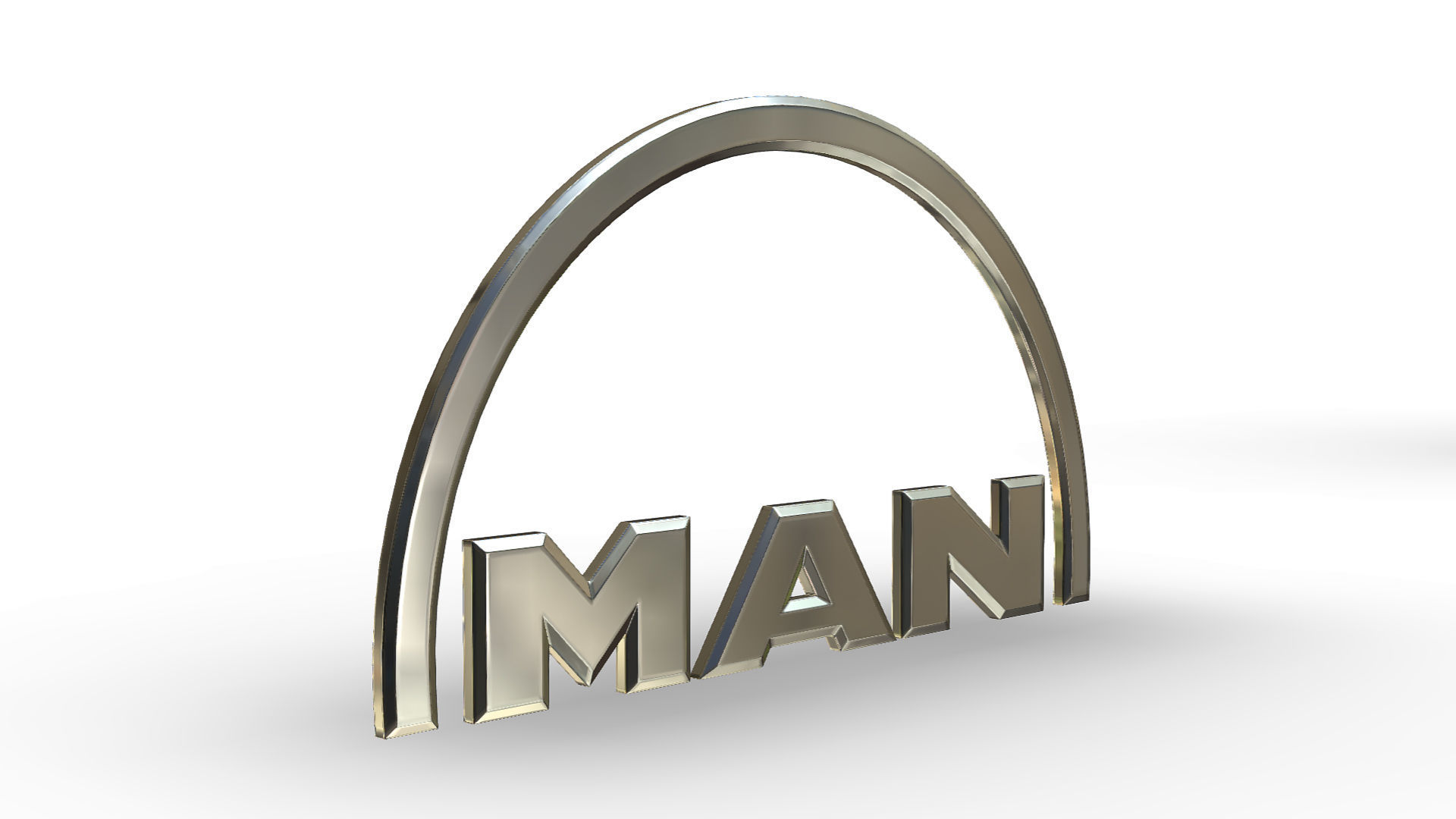man logo 3D model_1