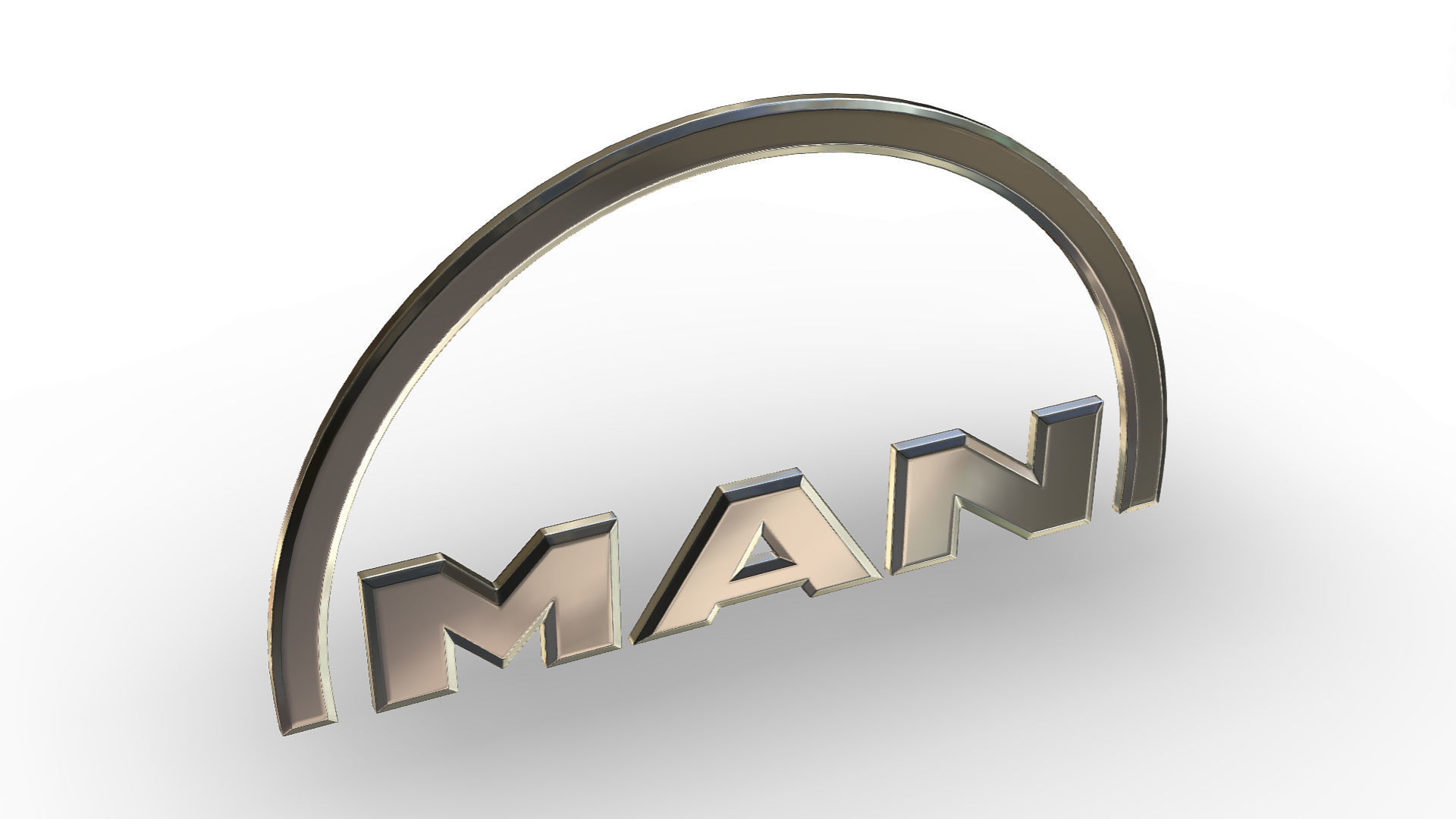 man logo 3D model_3