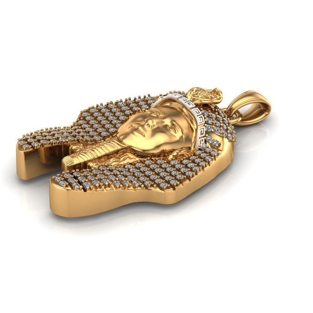 Pharaoh Pendant 3D print model_3