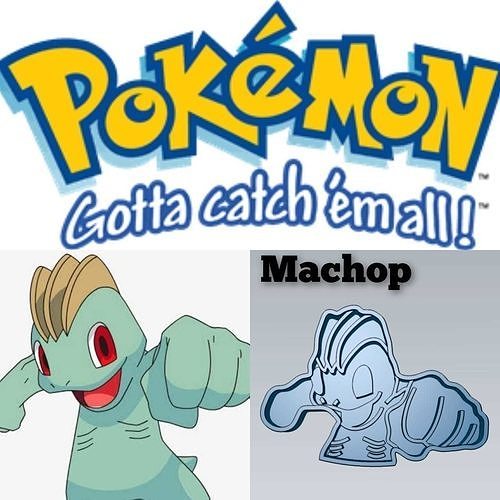Pokemon Machop Cookie Cutter Stamp Cake Decorating