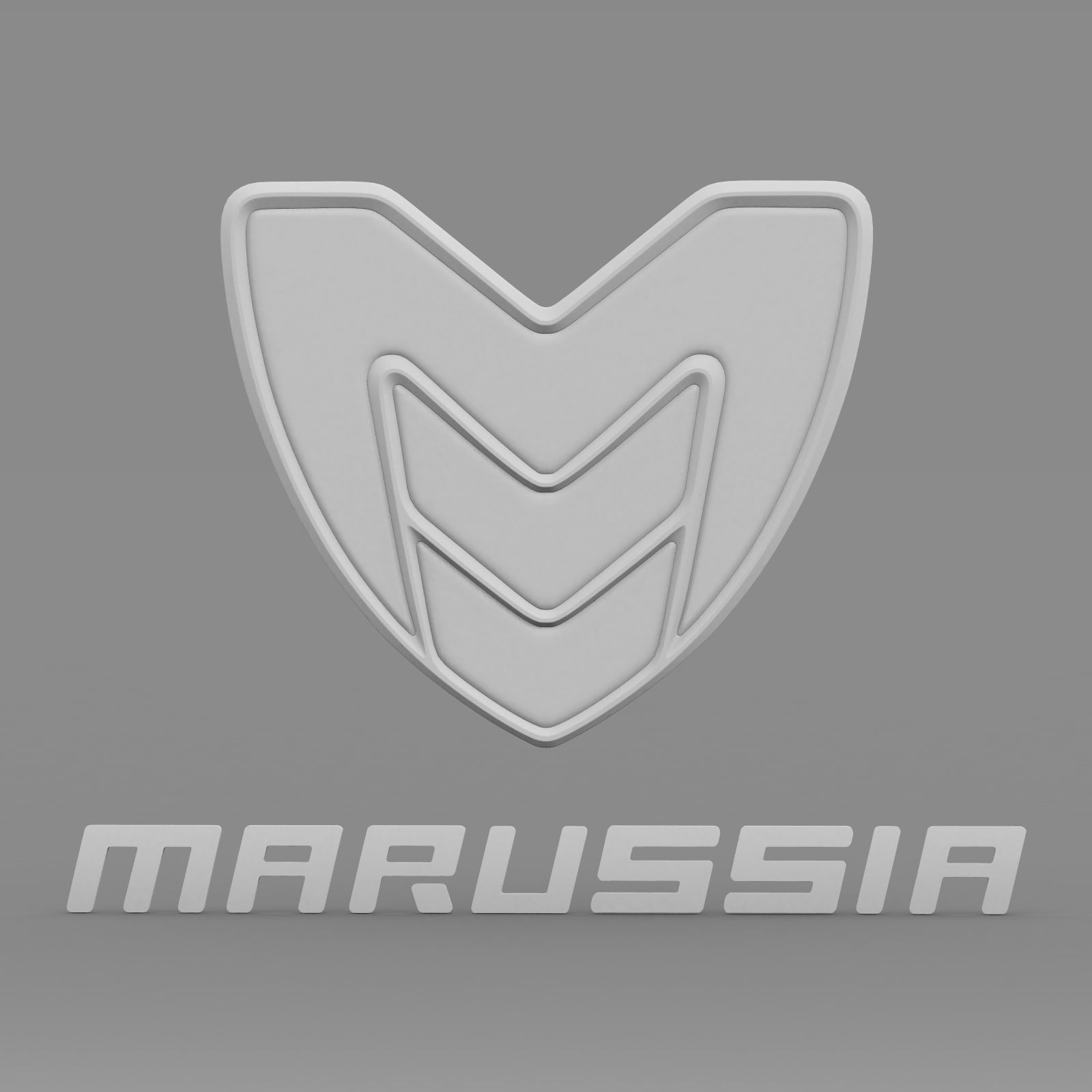 marussia logo 3D model_6