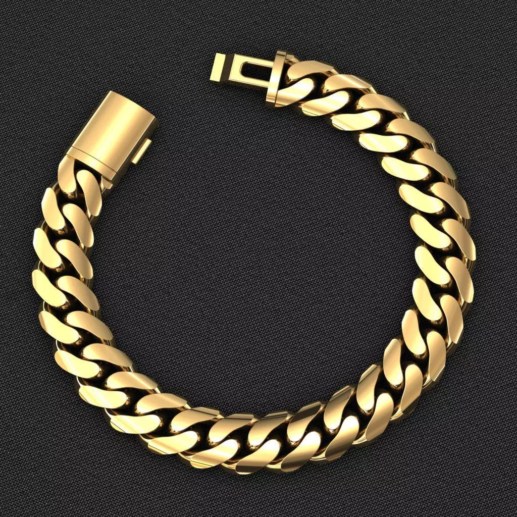 12 MM MIAMI CUBAN LINK PONG SET FOR BRACELET OR NECKLACE 3D print model
