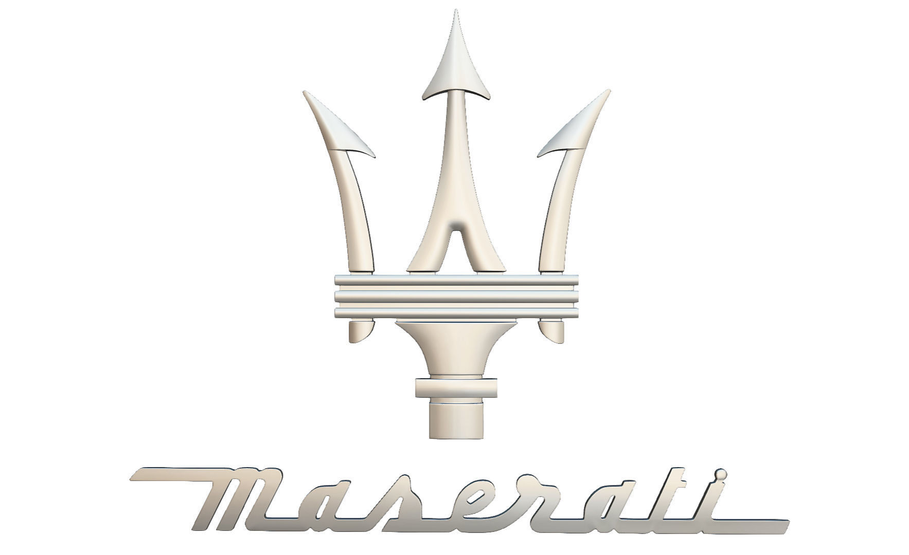 maserati logo 3D model_5