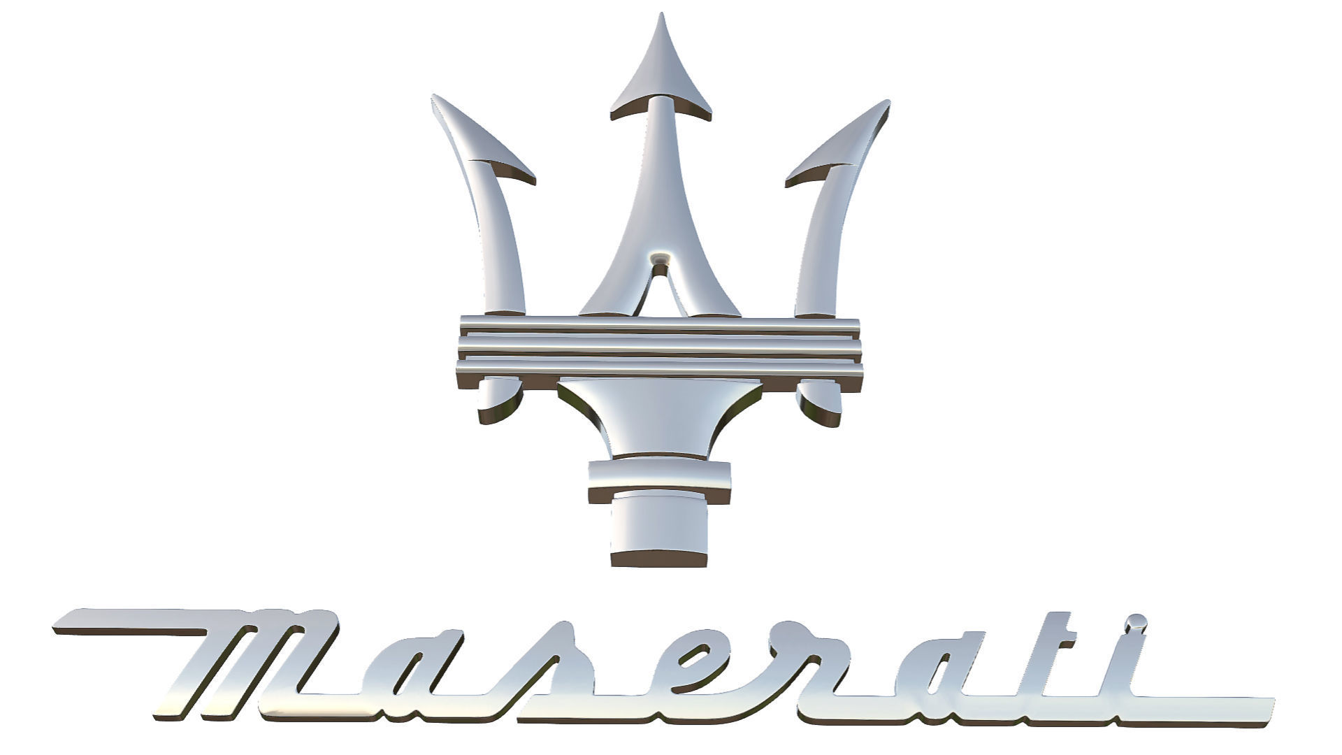 maserati logo 3D model_4