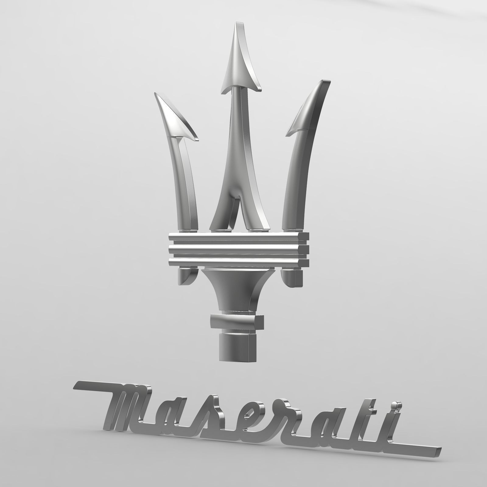 maserati logo 3D model_9