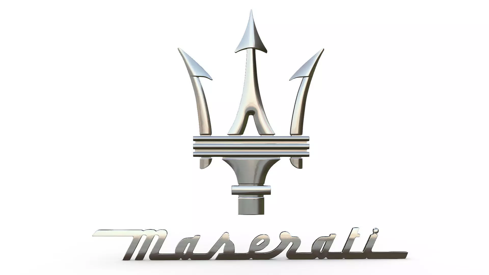 maserati logo 3D model_0
