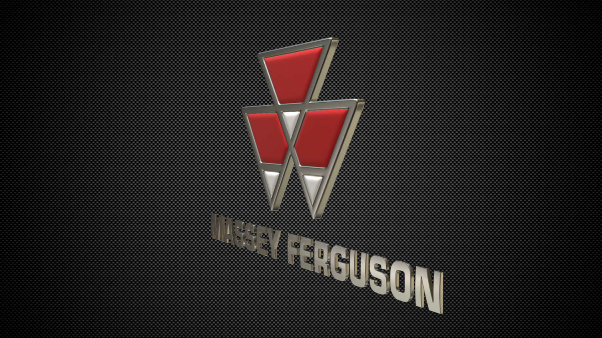 massey ferguson logo 3D model_2