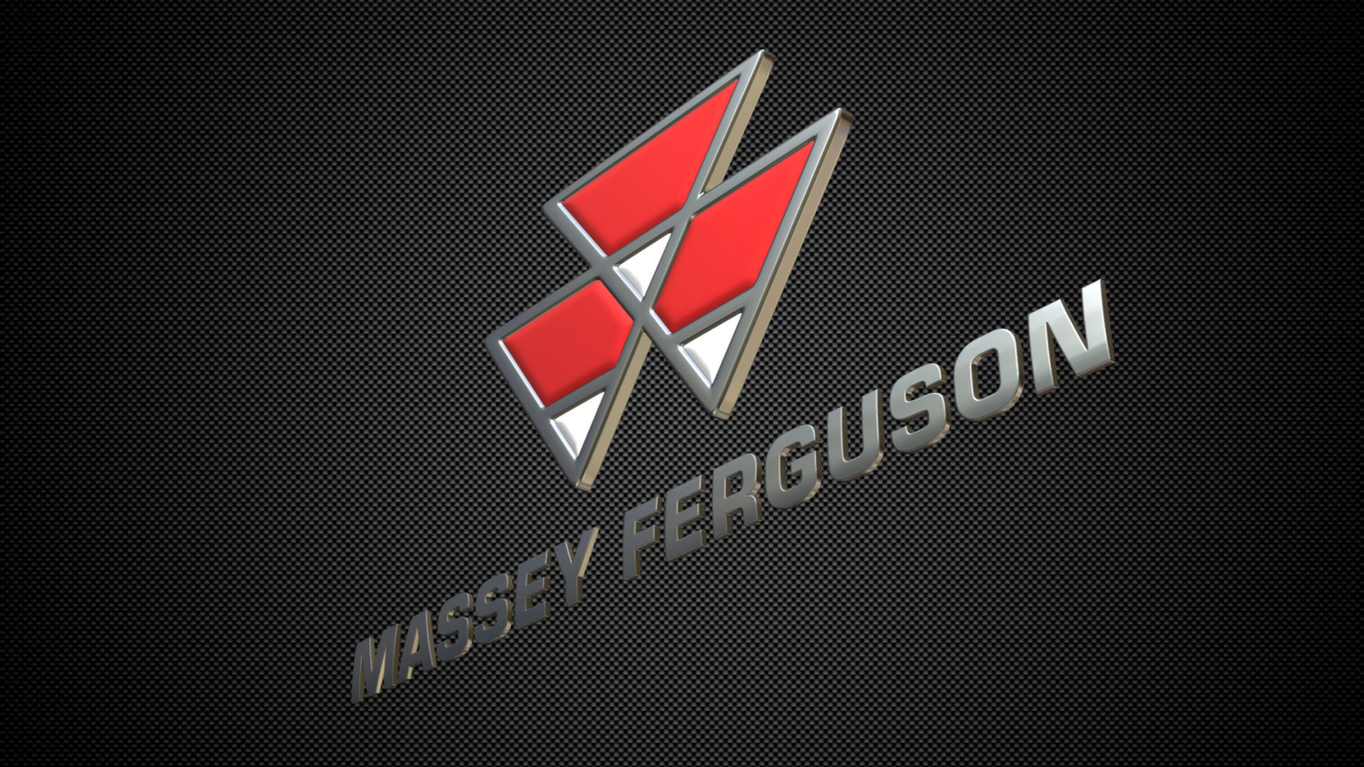 massey ferguson logo 3D model_3