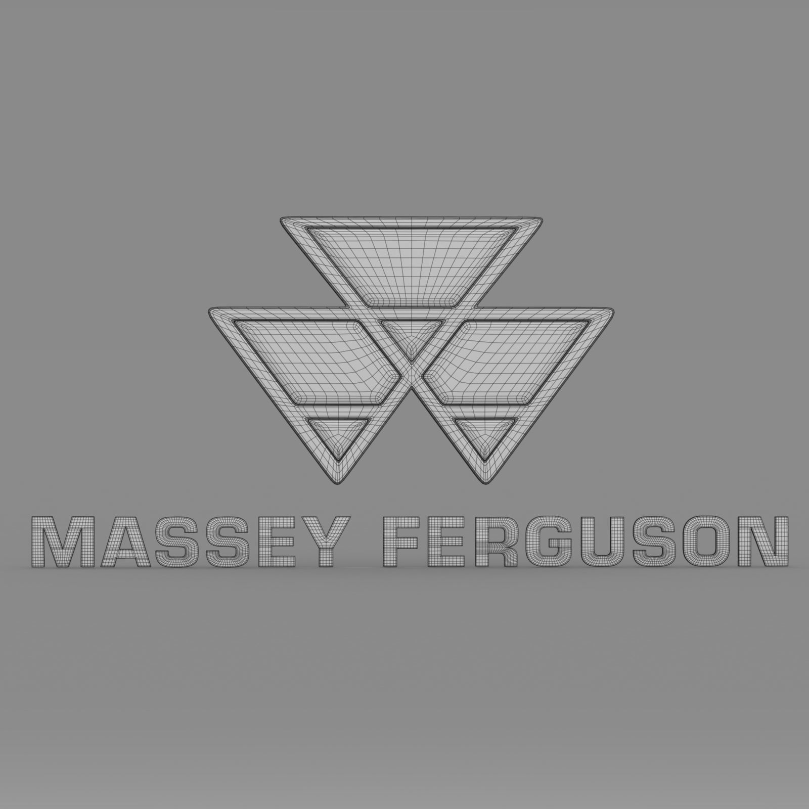 massey ferguson logo 3D model_6