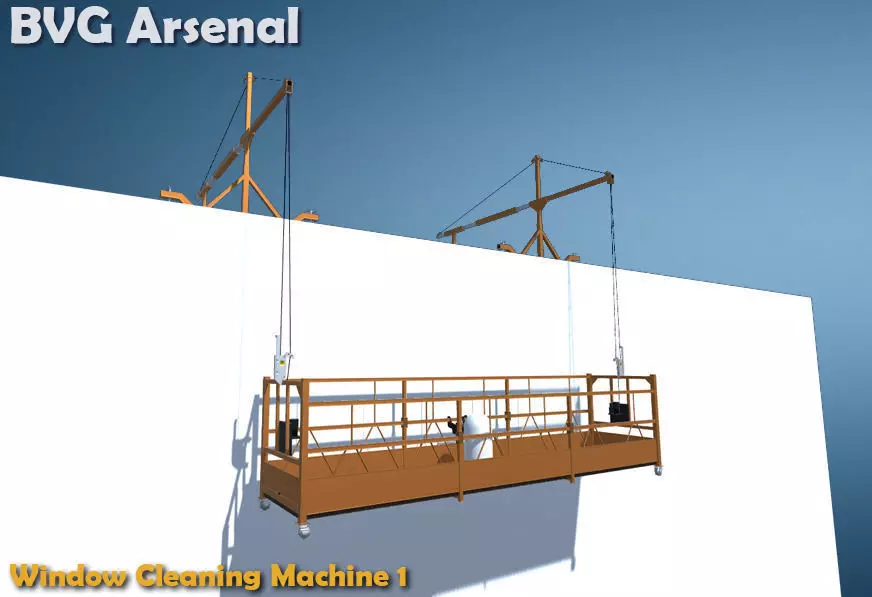 Window Cleaning Machine 1 - HQ Low-poly 3D model_0