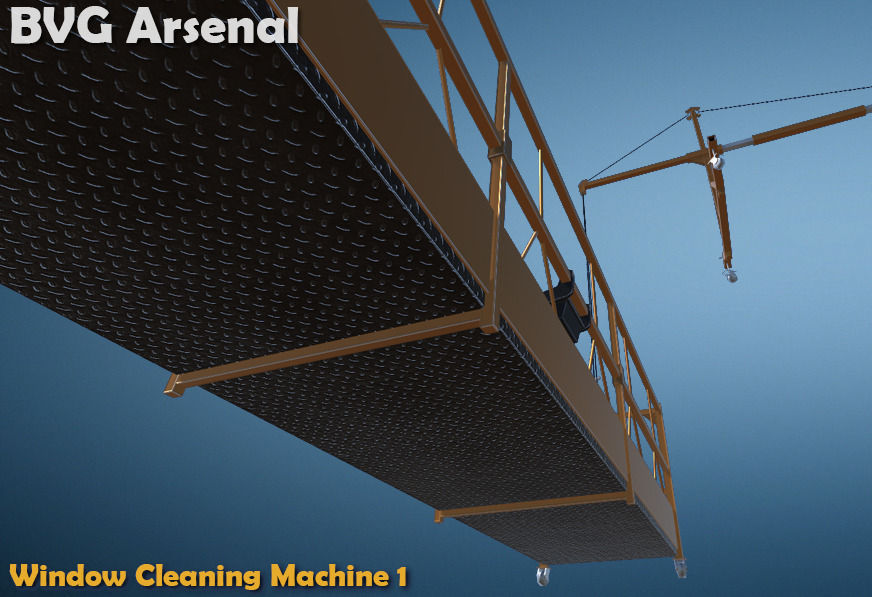 Window Cleaning Machine 1 - HQ Low-poly 3D model_3