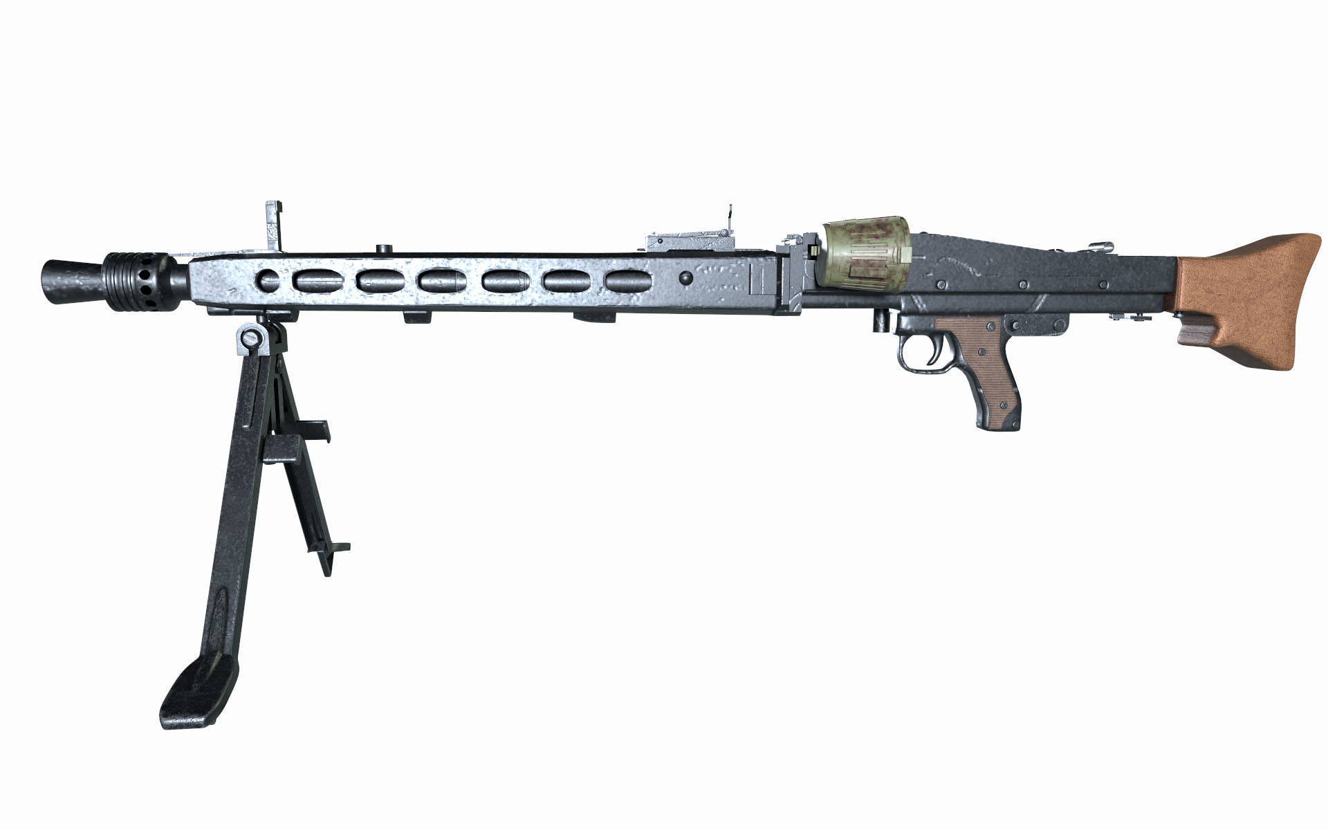 Machine Gun 42 3D model_3