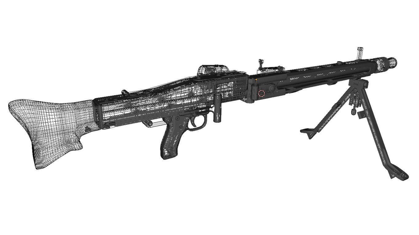 Machine Gun 42 3D model_18
