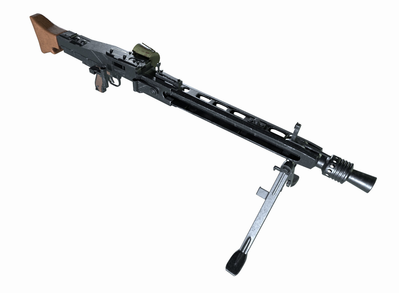 Machine Gun 42 3D model_2