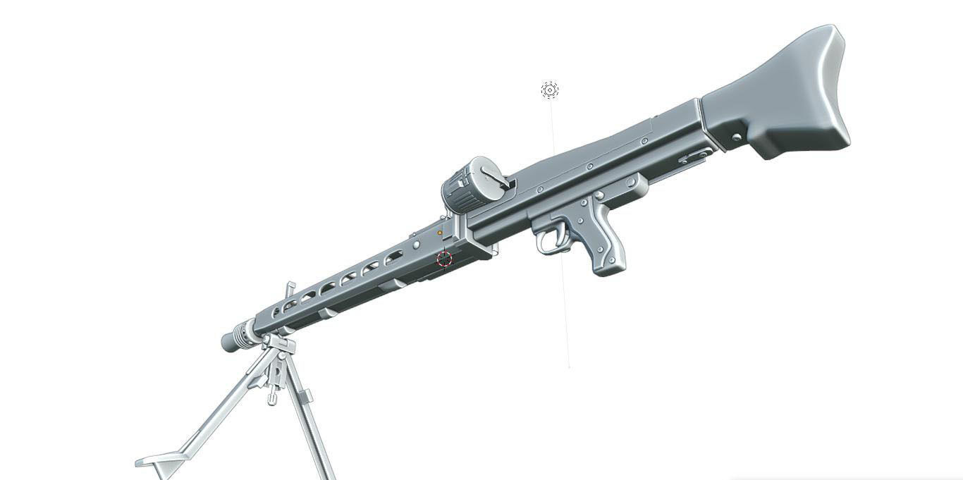 Machine Gun 42 3D model_13