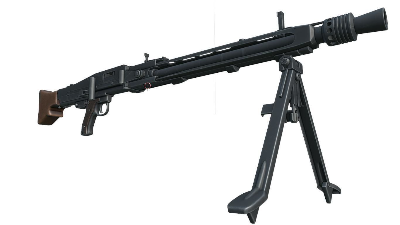Machine Gun 42 3D model_7