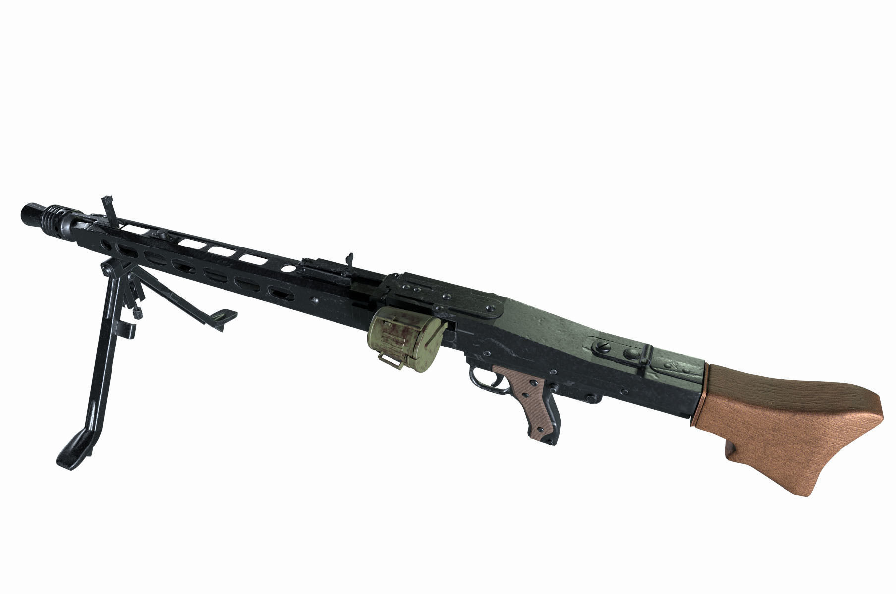 Machine Gun 42 3D model_4