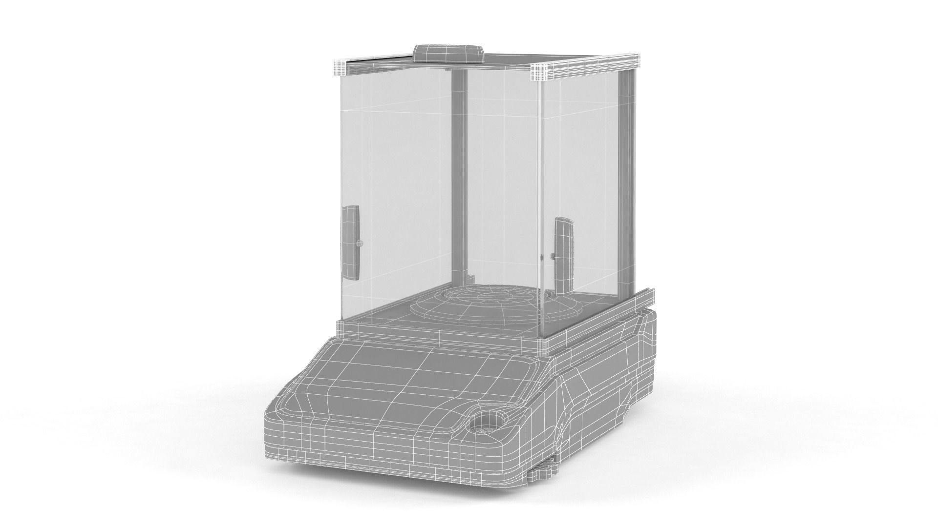 Analytical Balance 3D model_5