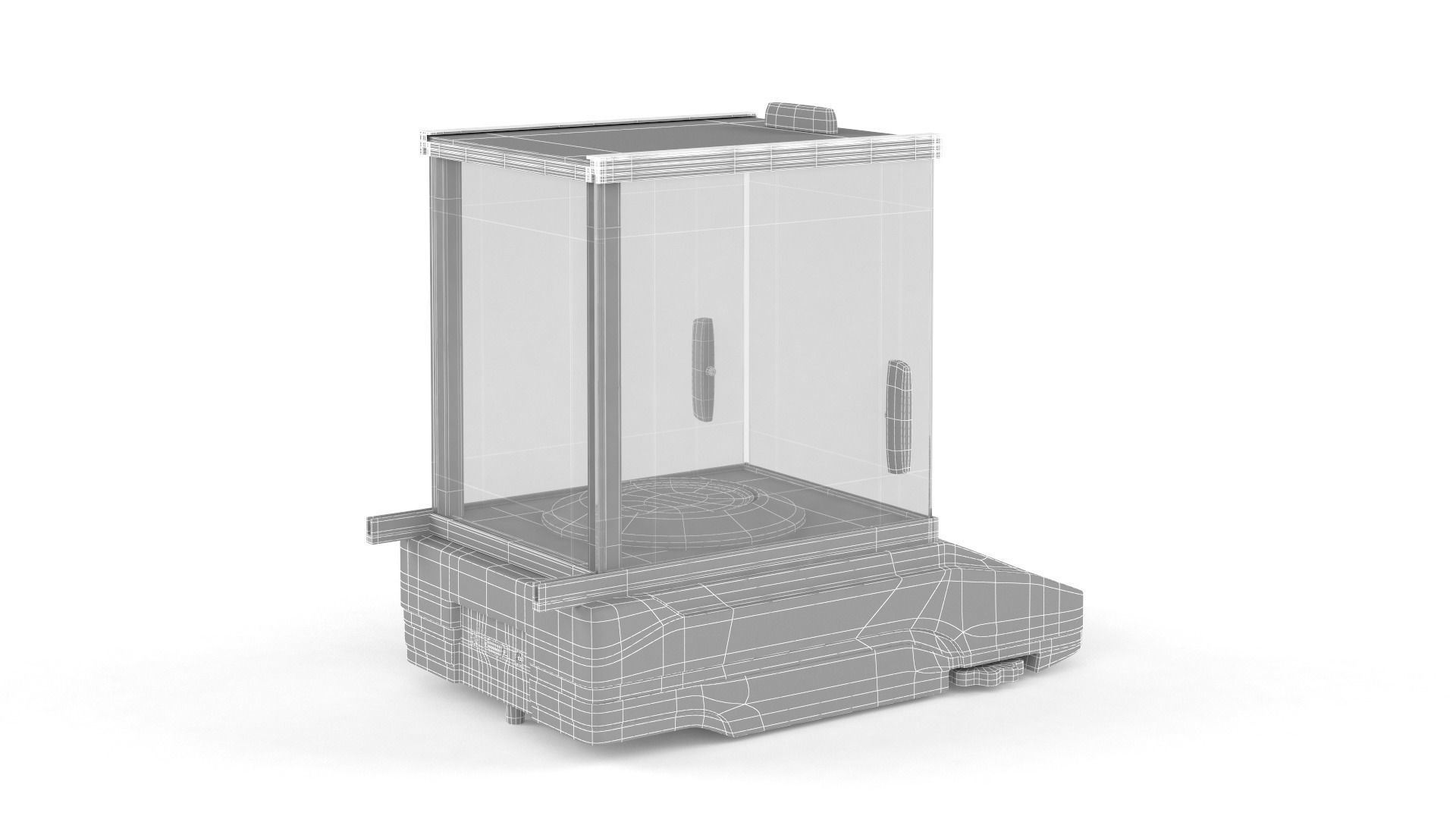 Analytical Balance 3D model_9