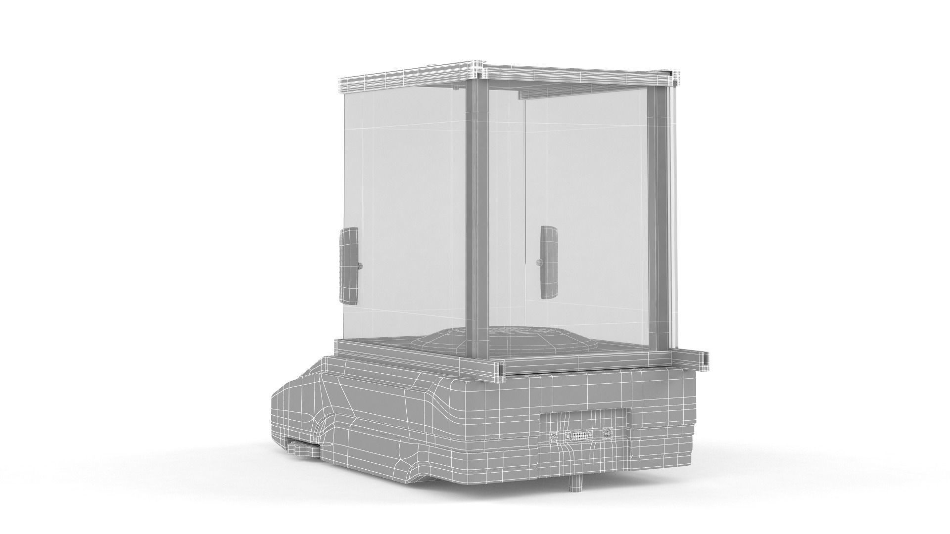 Analytical Balance 3D model_8