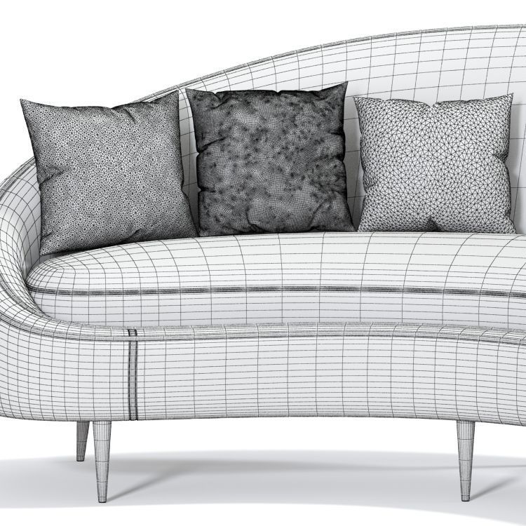 Ether Peddler Curved Sofa 3D model_2