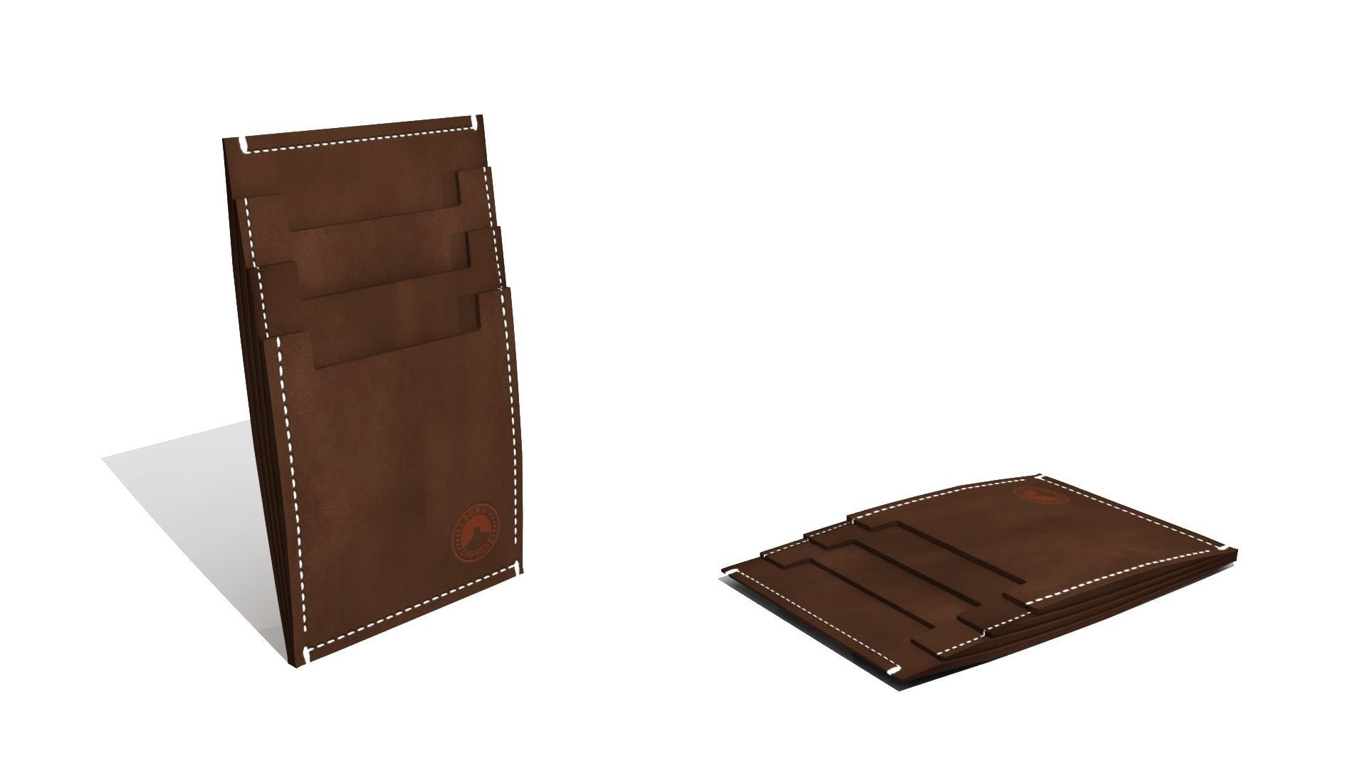 3D Model Leather wallet Bens 3D model_3