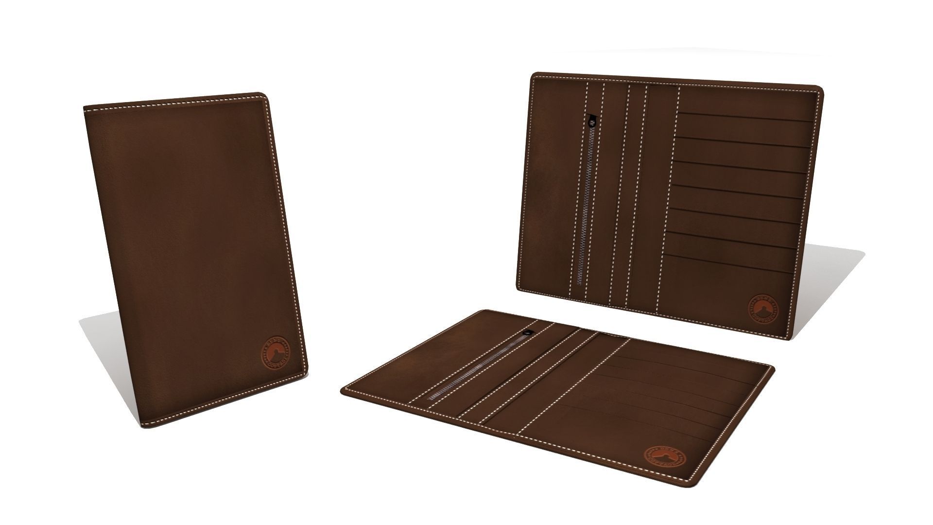 3D Model Leather wallet Bens 3D model_5