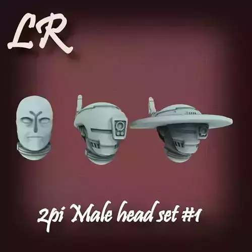 2pi Male CoG Head Set 3D print model