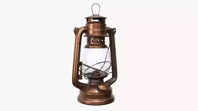 Old kerosene metal lamp 02