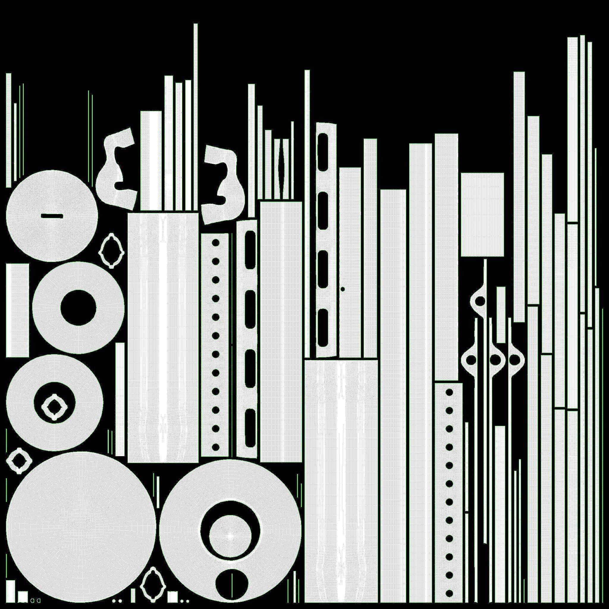 Old kerosene metal lamp 03 3D model_14