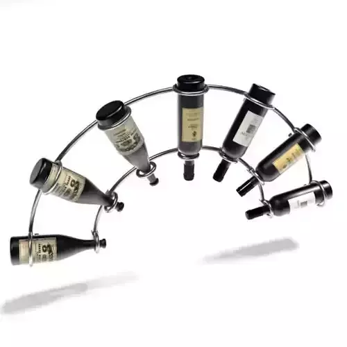 Semicircular Metal Wine Rack