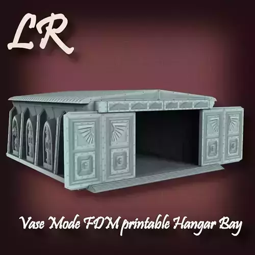 Vase Mode FDM printable Hangar Bay 3D print model