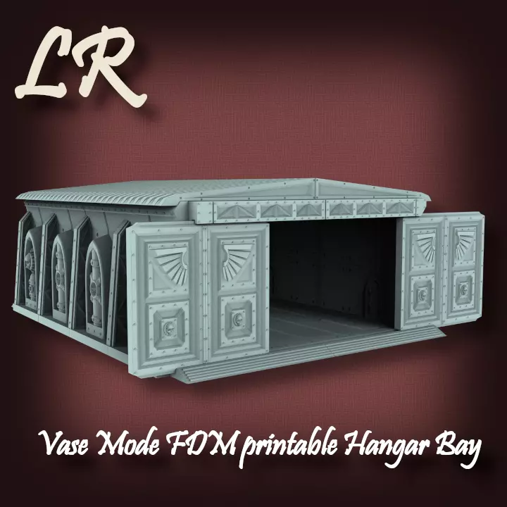 Vase Mode FDM printable Hangar Bay 3D print model_0