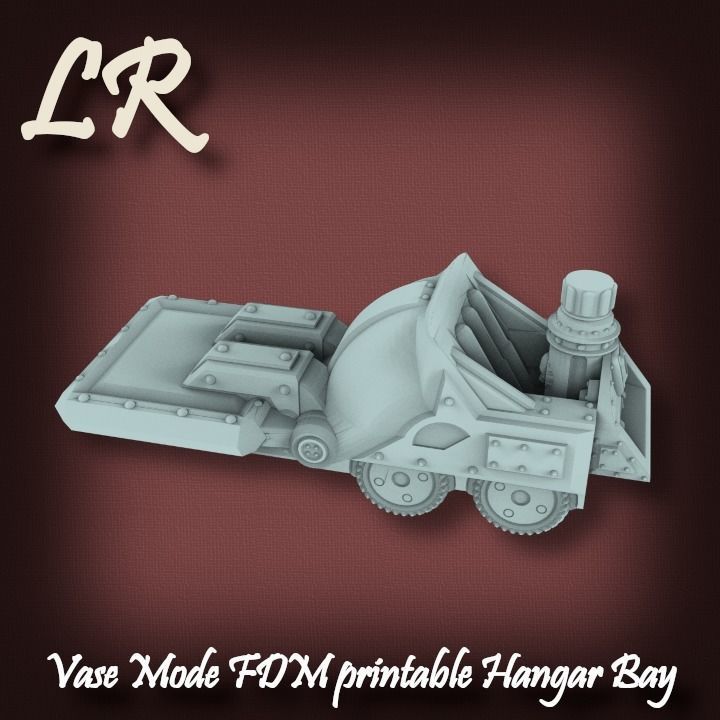 Vase Mode FDM printable Hangar Bay 3D print model_1