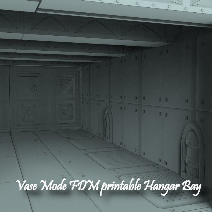 Vase Mode FDM printable Hangar Bay 3D print model_8
