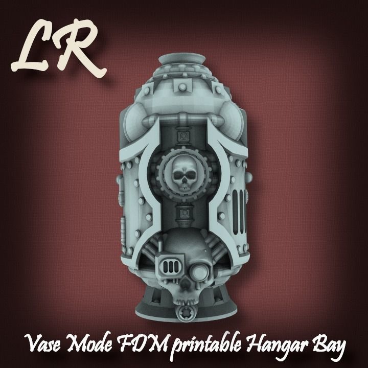 Vase Mode FDM printable Hangar Bay 3D print model_2