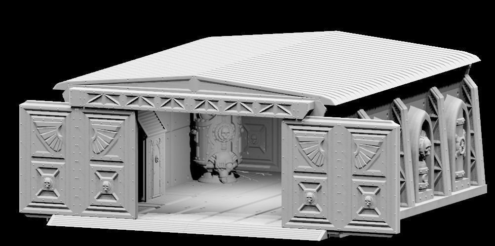 Vase Mode FDM printable Hangar Bay 3D print model_7