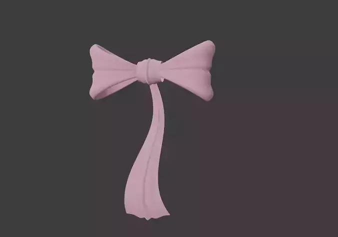 Sweet Bow Simple Design  3D model