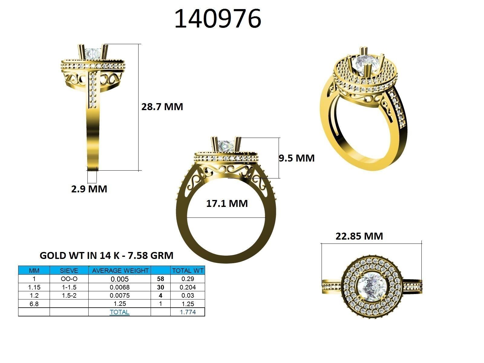 Ring - 140976 3D print model_12