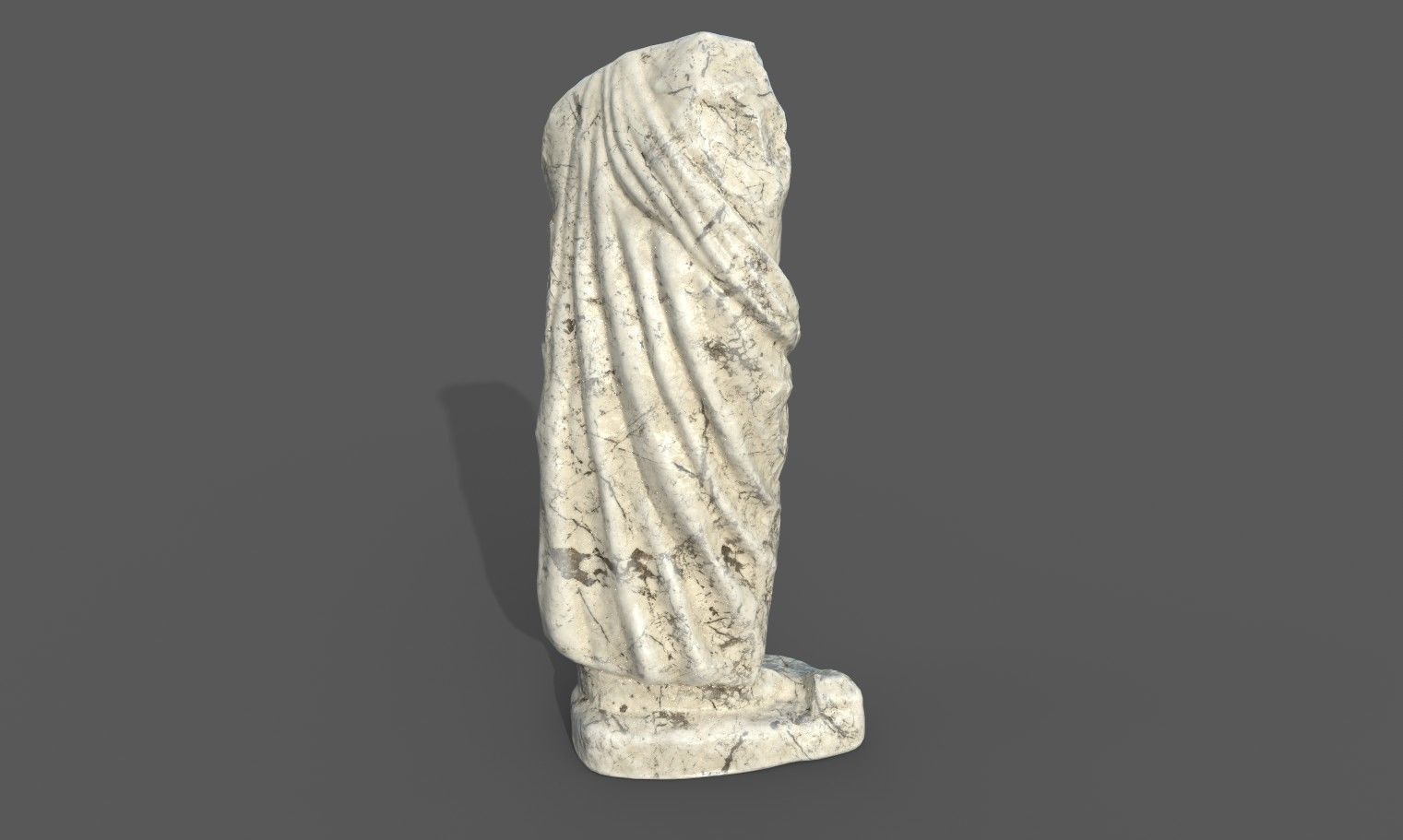 Statue of Female 3 Low-poly 3D model_18